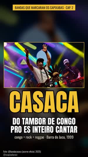 Capa do vídeo sobre a banda Casaca